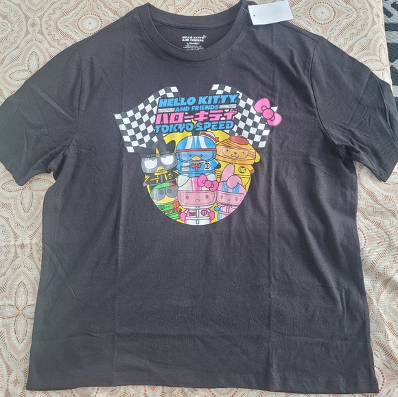 Hello Kitty And Friends Tokyo Speed Graphic Tee Womens LG Badtz-Maru My Melody - Picture 4 of 8